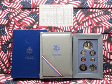 1986-S U.S. Mint Prestige Set in OGP w/ COA - Includes Statue of Liberty Commemorative Silver Dollar