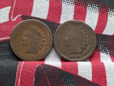 1864 & 1965 Indian Head Cents (2 PCS)