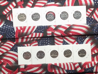 (10) Mixed Date Canadian Nickels 