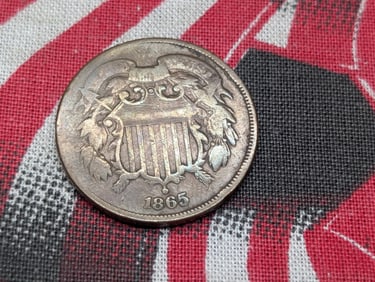 1865 Two Cent Piece *VG+*