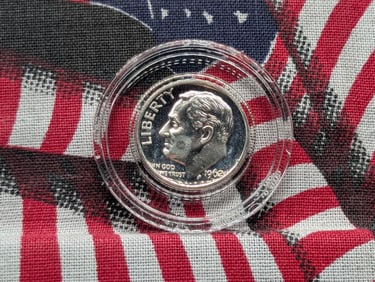 1962 PROOF Roosevelt Silver Dime in Capsule