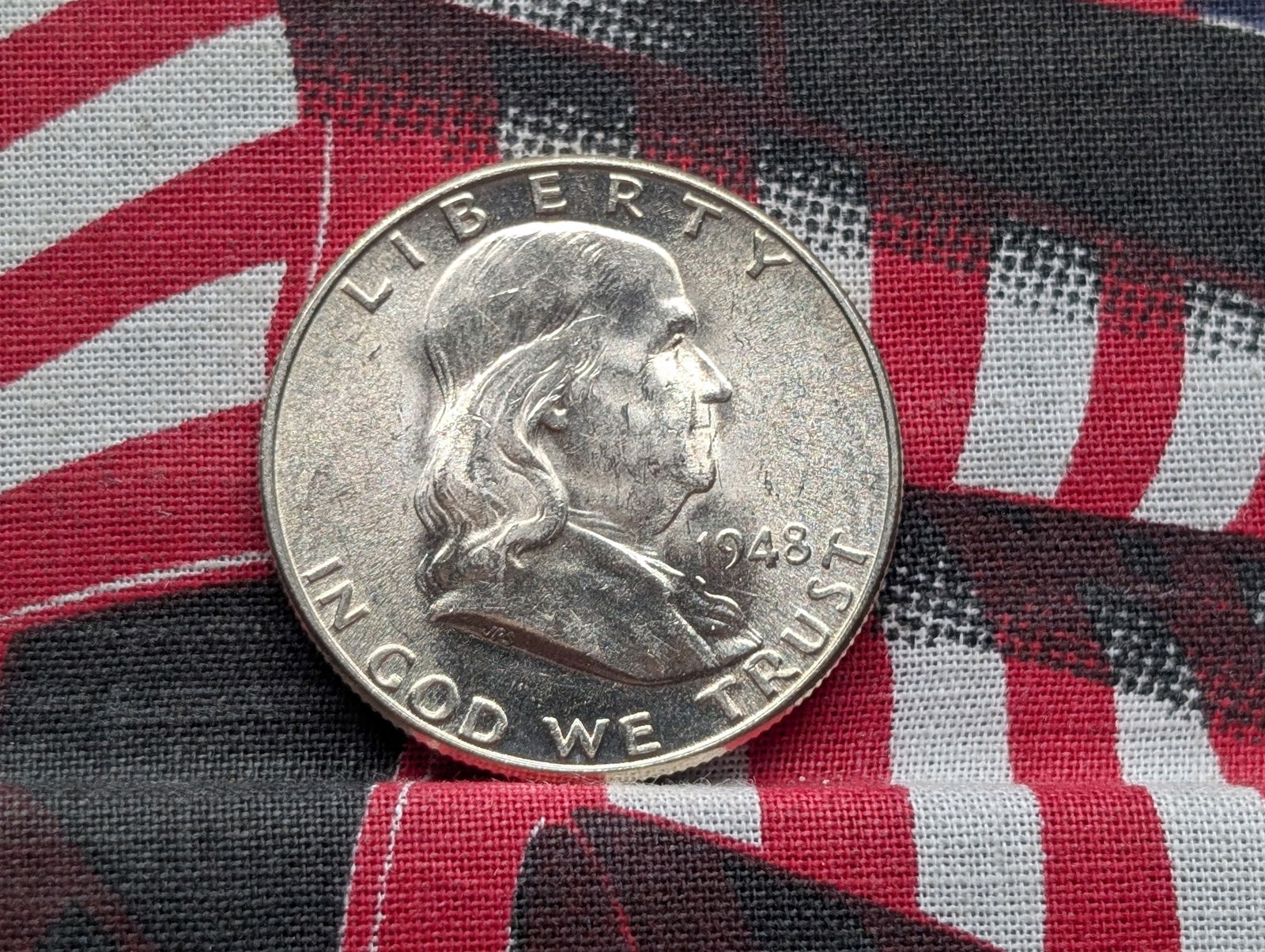 1948-D Franklin Silver Half Dollar *GEM BU* (1 of 2)