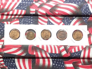 (4) Mexico Diez Centavos , (1) Mexico Cinco Centavos