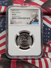2023-P Maria Tallchief Quarter - NGC MS68