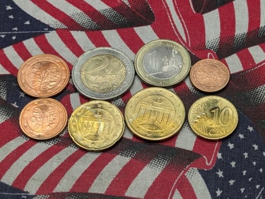 (7) Foreign Coins All Euros