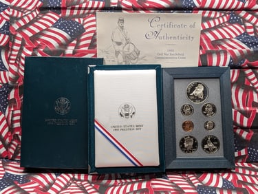 1995-S U.S. Mint Prestige Set in OGP w/ COA - Includes Civil War Battlefield Commemorative Silver Do