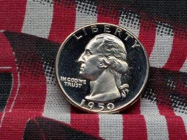 *GEM PROOF CAMEO* 1950 Washington Silver Quarter
