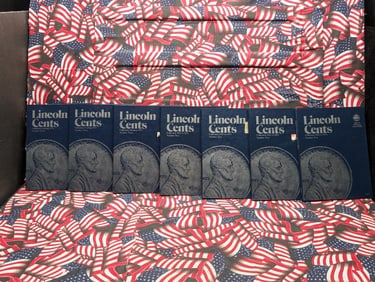 VERY BIG! Partial 1941-2008 Lincoln Cent Collection in 7 Whitman Albums