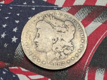 1882-O/S Morgan Silver Dollar  *SCARCE  RE-PUNCHED MINT MARK*