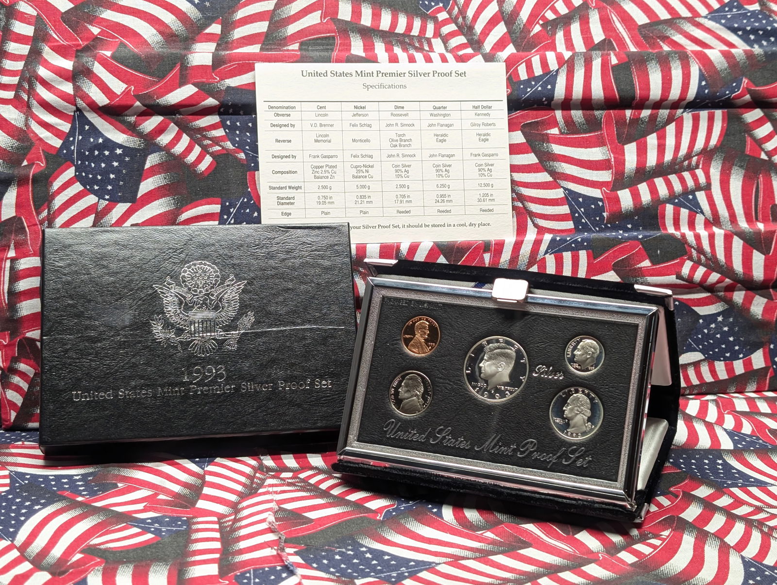 1993-S U.S. Mint Premier Silver Proof Set in OGP w/ COA (1 of 4)