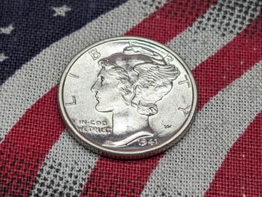 1941-D FSB Mercury Silver Dime *GEM BU*
