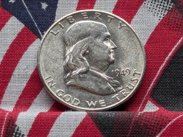 1949-S Franklin Silver Half Dollar *AU/UNC*