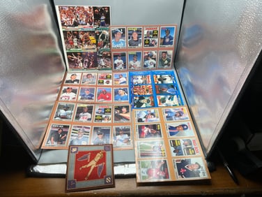Lot of (6) 1992 Price Guide Basketball & Baseball Uncut Card Sheets W/ Stars
