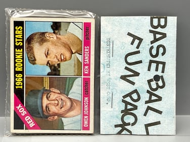 West Corp. Baseball Cello Fun Pack Repack 1966 Topps Unopened Pack