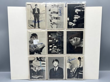 Lot of (27) 1960s Topps The Beatles Trading Cards W/ Writing On Backs Of Most - Varying Conditions