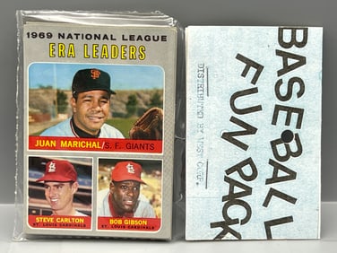 West Corp. Baseball Cello Fun Pack Repack 1970 Topps Unopened Pack - NL ERA Leaders