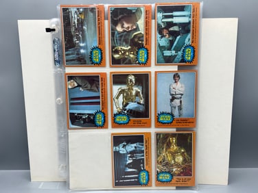 1977 Topps Star Wars Series Five Near Complete Set - Missing 9 Cards