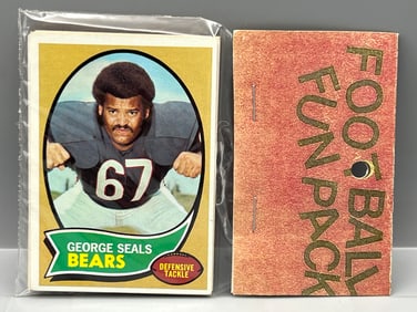 West Corp. Football Cello Fun Pack Repack 1970 Topps Unopened Pack