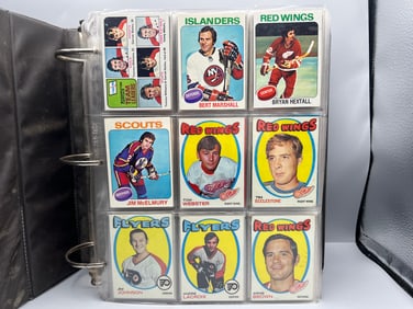 Large Binder of 1970s-2000s Hockey Cards W/ Vintage - Varying Conditions