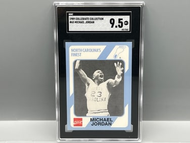 1989 North Carolina Collegiate Collection Michael Jordan #65 SGC Mint+ 9.5