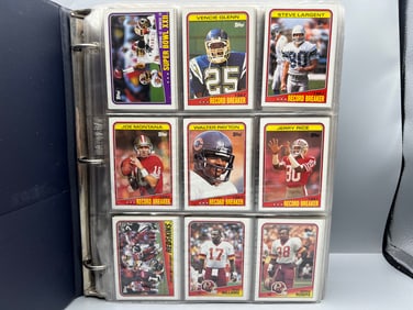 1988 Topps Football Complete Set In Binder - Bo Jackson RC