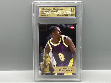 1997 Collector's Edge Impulse Kobe Bryant 2nd Year Promo #6-6 - Slabbed By USA Grading