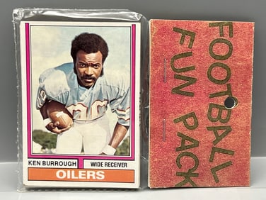 West Corp. Football Cello Fun Pack Repack 1974 Topps Unopened Pack - Ken Stabler On Back