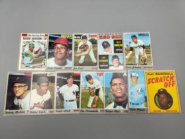 Lot of (11) 1970 Topps Baseball Cards W/ Stars - Varying Conditions