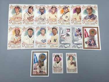 Lot of (17) 2021 Topps Allen & Ginter Baseball Cards W/ Stars