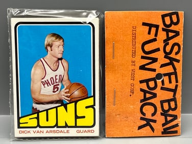West Corp. Basketball Cello Fun Pack Repack 1972-73 Topps Unopened Pack