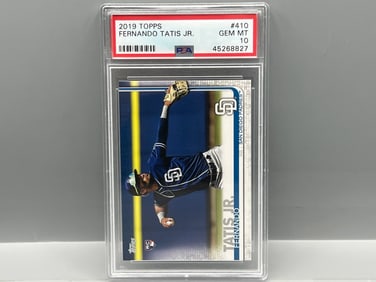 2019 Topps Fernando Tatis Jr. RC #410 PSA Gem Mint 10