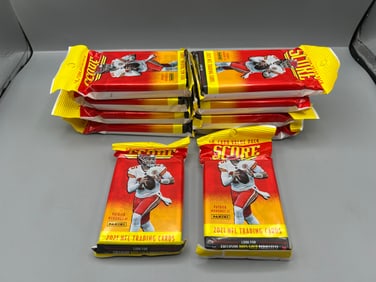 Lot of (10) 2021 Panini Score Football Factory Sealed Value Packs