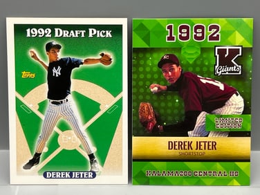 1993 Topps Derek Jeter RC #98 & Modern Rookie Phenoms High School Card (Not from 90s)