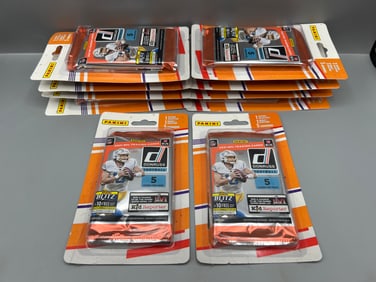 Lot of (10) 2021 Panini Donruss Football Factory Sealed Blister Packs
