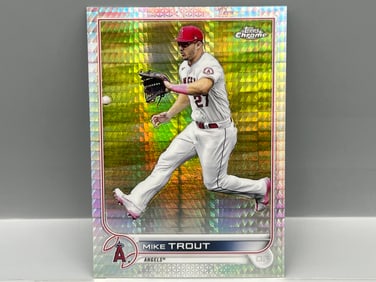 2022 Topps Chrome Mike Trout Prism Refractor #200