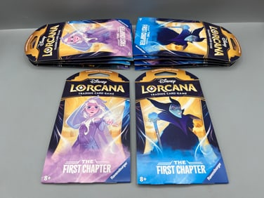 Lot of (10) 2024 Disney Lorcana The First Chapter Factory Sealed Packs