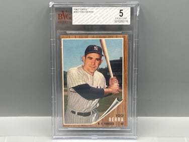 1962 Topps Yogi Berra #360 BVG EX 5