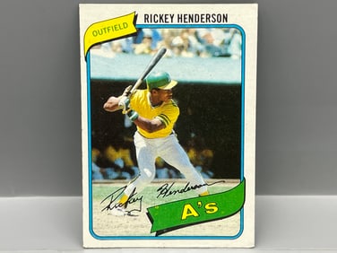 1980 Topps Rickey Henderson RC #482