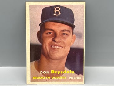 1957 Topps Don Drysdale RC #18