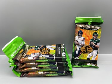Lot of (5) 2021 Panini Illusions Football Factory Sealed Value Packs