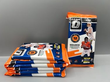 Lot of (7) 2021 Panini Donruss Optic Football Factory Sealed Value Packs