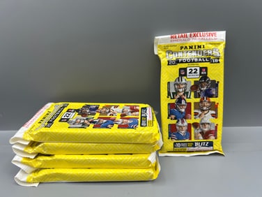 Lot of (5) 2018 Panini Contenders Football Factory Sealed Value Packs
