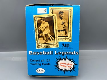 1980 Pacific Cramer Baseball Legends Complete Wax Box