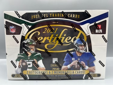 2021 Panini Certified Football Factory Sealed Hobby Box