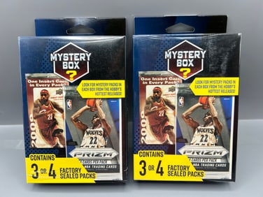 Lot of (2) 2022 M.J. Holding Retail Basketball Factory Sealed Mystery Boxes