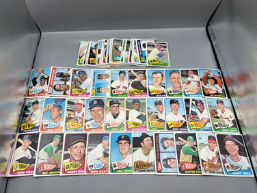 Lot of (65+) 1965 Topps Baseball High Number Cards - Varying Conditions