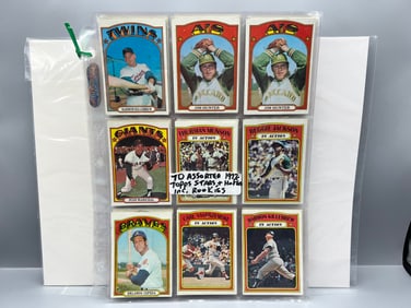 Lot of (90) 1972 Topps Baseball Cards W/ Stars & Rookies - Varying Conditions
