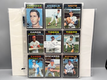 Lot of (40+) 1971 Topps Baseball High Number Cards W/ (13) Short Prints - Varying Conditions
