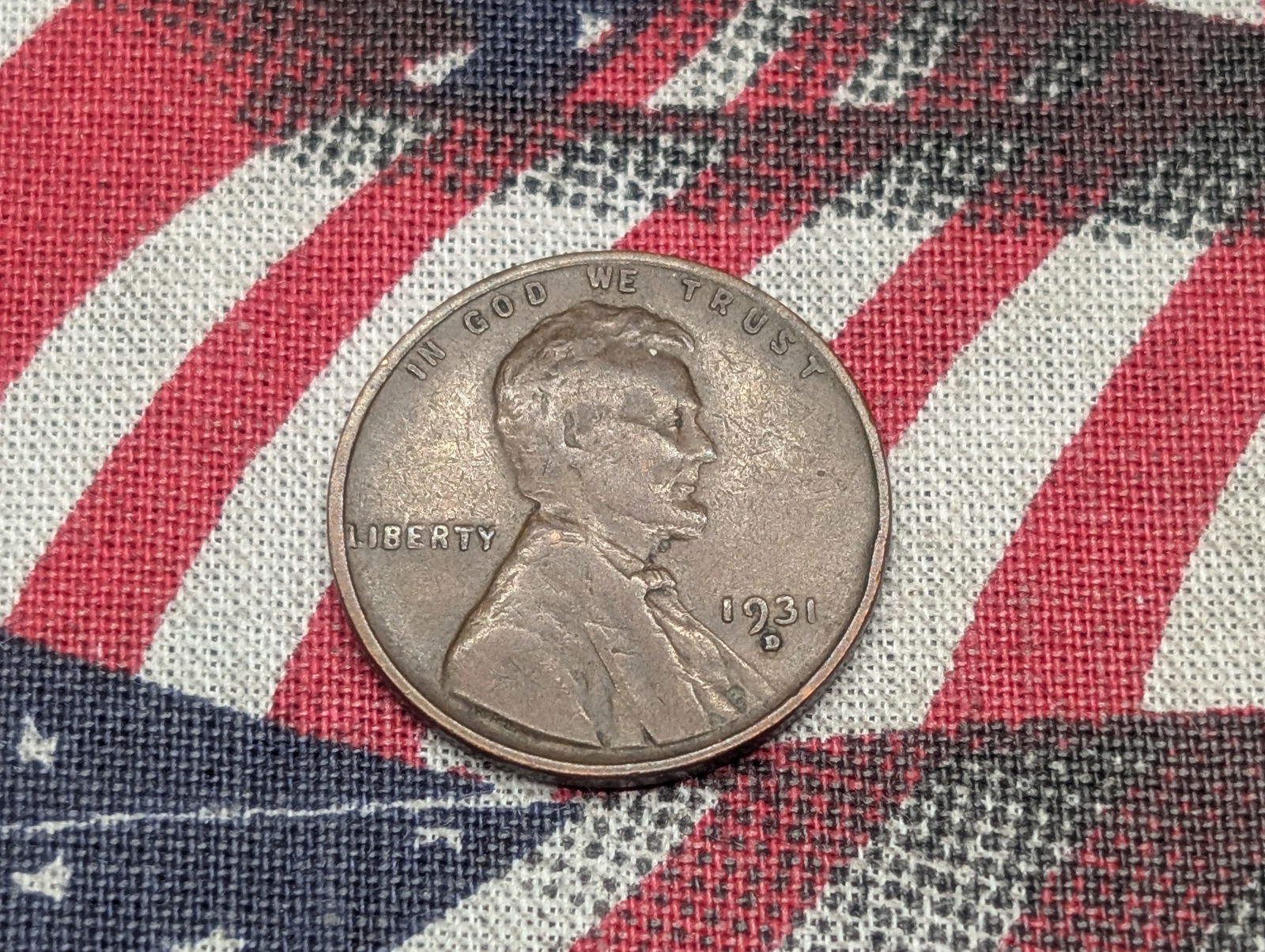 1931-D Lincoln 1 Cent Lightly Circulated