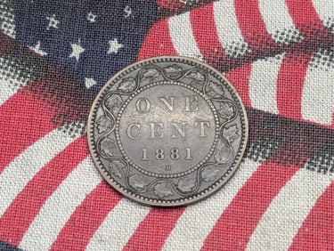 1881-H Canadian One Cent Nicely Circulated